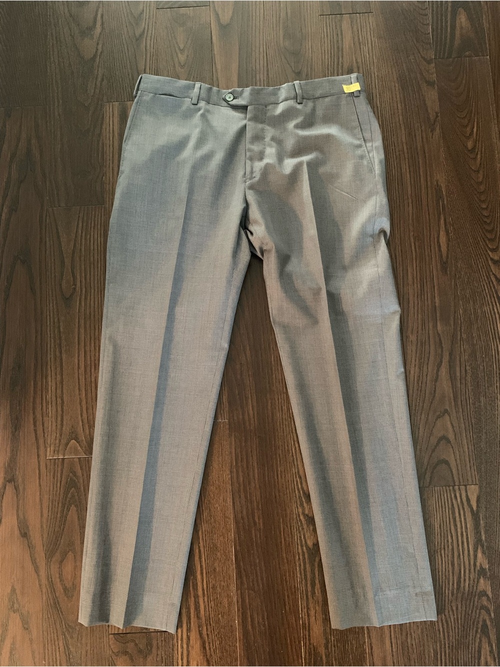 Massimo Dutti Extra-Fine 100% Wool Dress Pants - Dark Gray